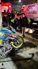 VIDEO Metrobús arrolla a motociclista en Iztacalco