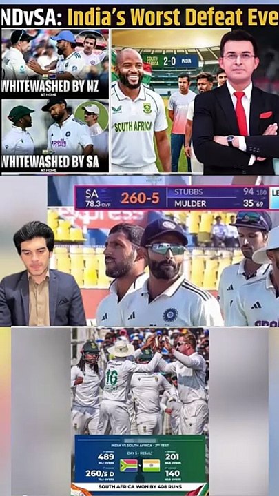 Ind Vs SA: Biggest Ever' 408-Run Defeat, 0-2 Sweep, India Hit All- Time Low In Test Cricket !