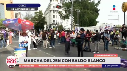Flores y paz marcan la marcha del 25N | DPC con Paola Rojas