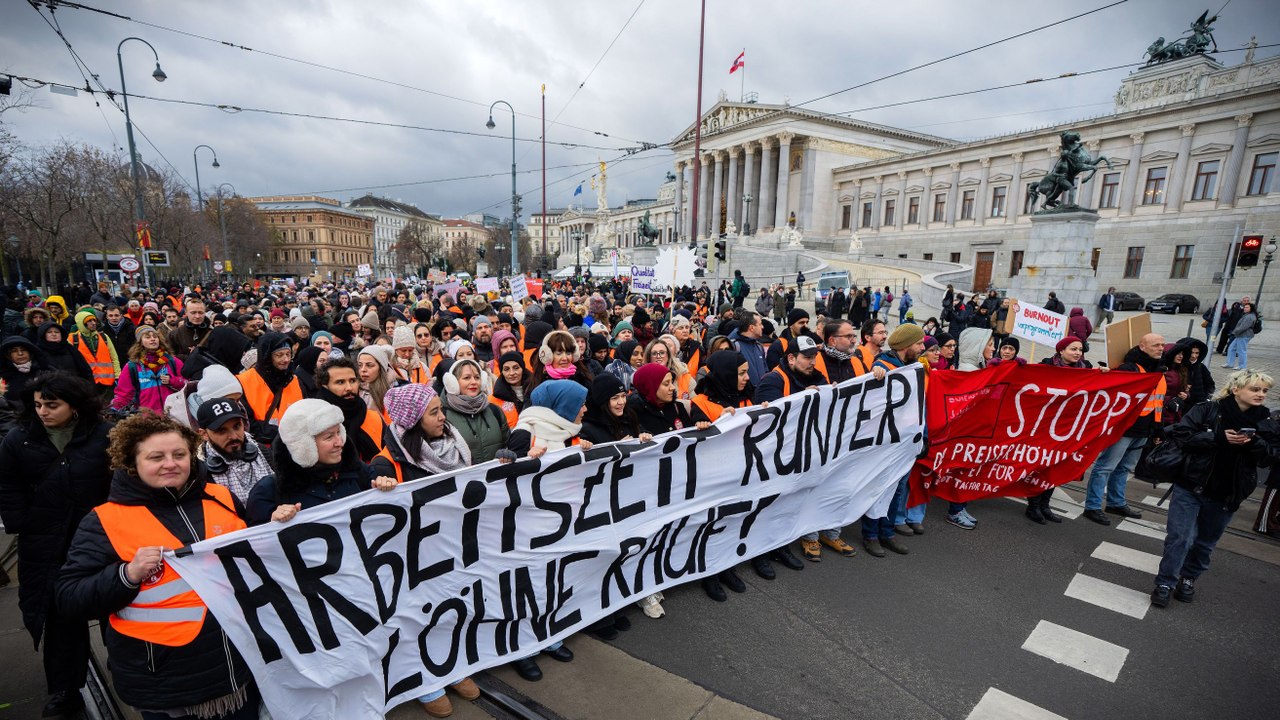 Sozialwirtschaft protestierte wegen stagnierender Lohnverhandlungen