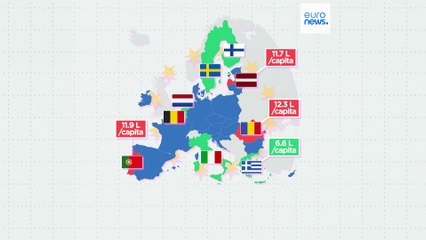 Κατανάλωση αλκοόλ: Ποιοι πίνουν περισσότερο στην ΕΕ;