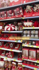 Les décorations de Noël chez B&M #christmas #noel #christmasdecor #decorationsnoel