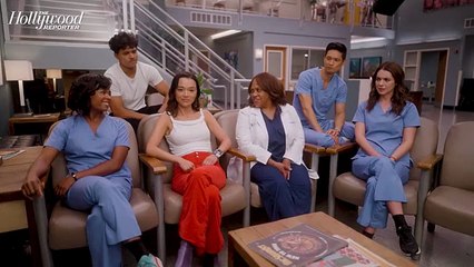 THR On Set of 'Grey's Anatomy' With Chandra Wilson, James Pickens Jr. and Cast | THR Video