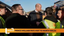 Prince William visits Colwyn Bay youths
