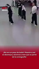 💃 La clase tomó un giro inesperado cuando la profesora casi se desmaya… ¡y sus alumnos siguieron creyendo que era parte del baile!