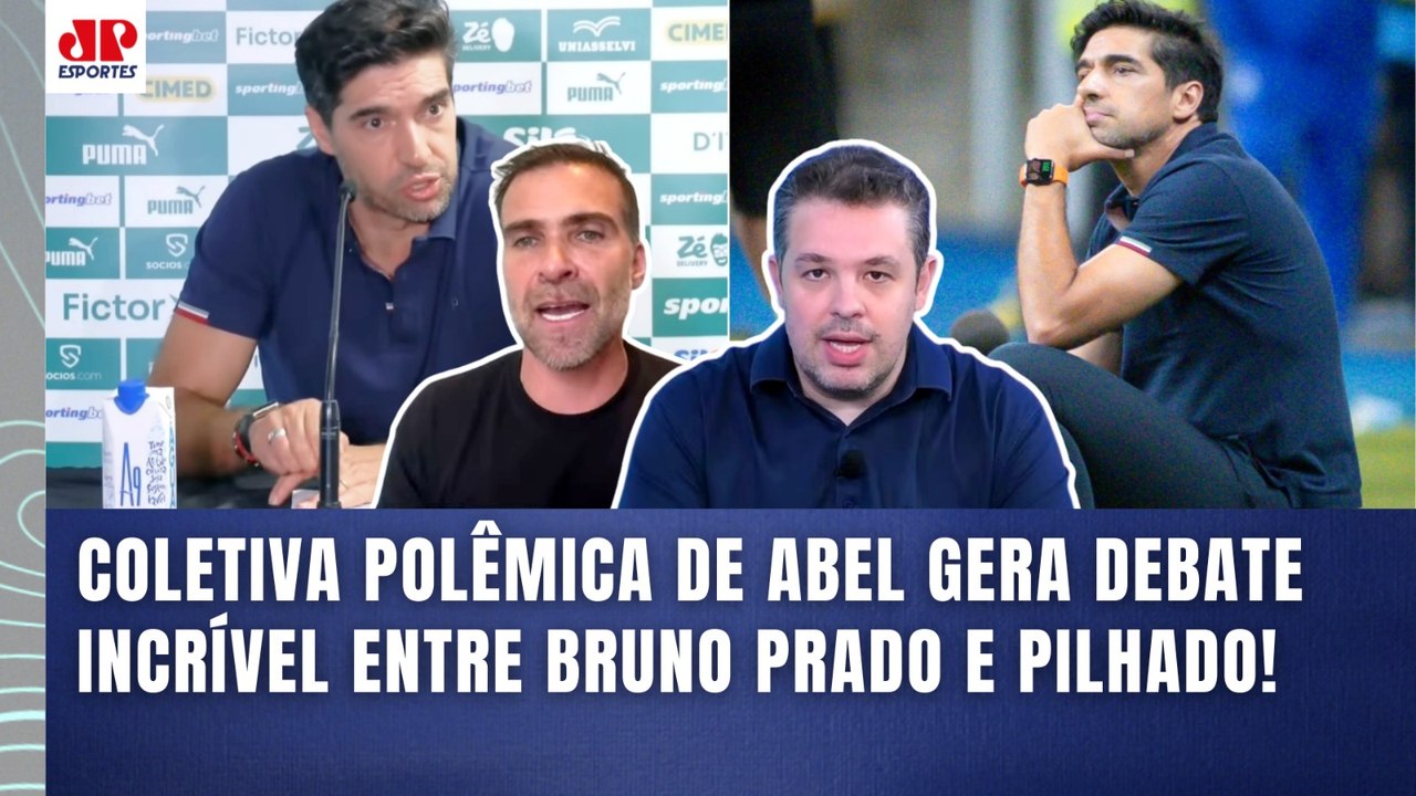QUE DEBATE!!! "EU DISCORDO DE VOCÊ! O ABEL pra mim..." COLETIVA POLÊMICA no PALMEIRAS REPERCUTE!