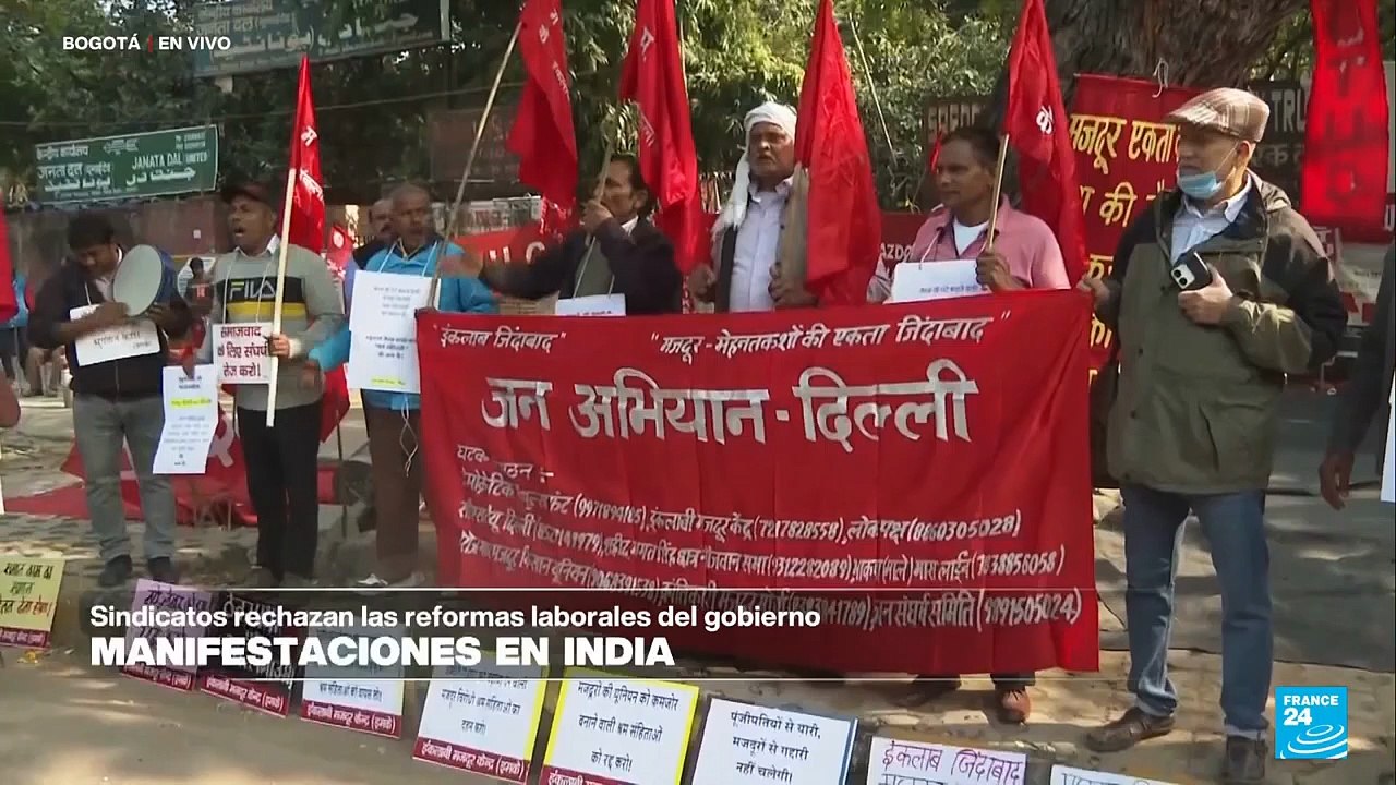 India: protestas masivas contra reforma laboral impulsada por el Gobierno
