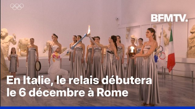 JO d'hiver 2026: le relais de la flamme a débuté à Olympie, en Grèce