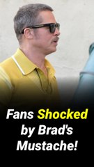 The Internet Can’t Get Over Brad Pitt’s Unrecognizable Mustache Look at a Dodgers Game