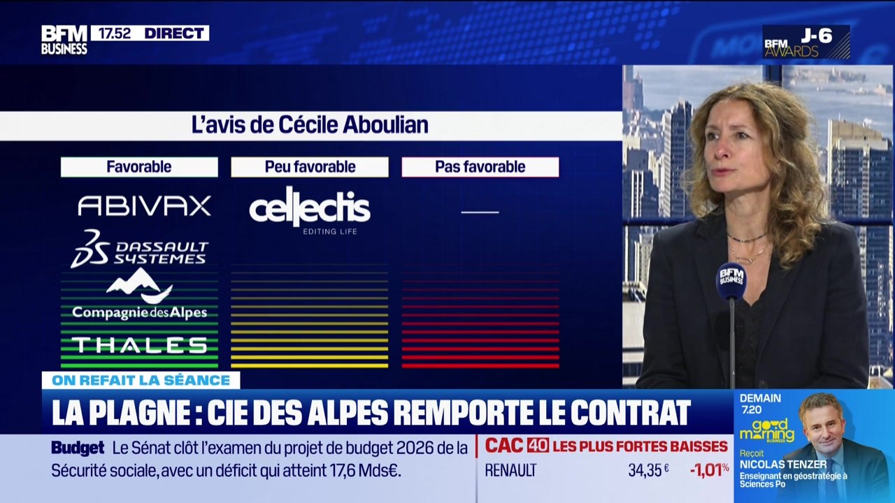 On refait la séance : "Compagnie des Alpes gagne La Plagne, le titre s'envole" - 26/11