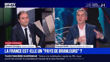 SIGNÉ CONSIGNY - "On ne peut pas continuer avec ce système à deux vitesses dans lequel il y a une partie des gens qui travaillent beaucoup moins que d'autres", déclare Charles Consigny