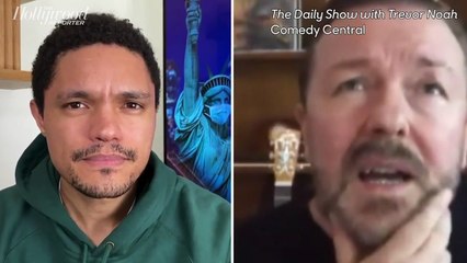 Ricky Gervais Talks Netflix Series 'After Life' on 'The Daily Social Distancing Show' | THR News