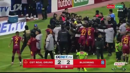 La pelea campal entre el Real Oruro y Blooming