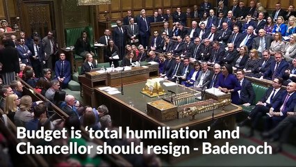 Budget is ‘total humiliation’ and Chancellor should resign, says Kemi Badenoch