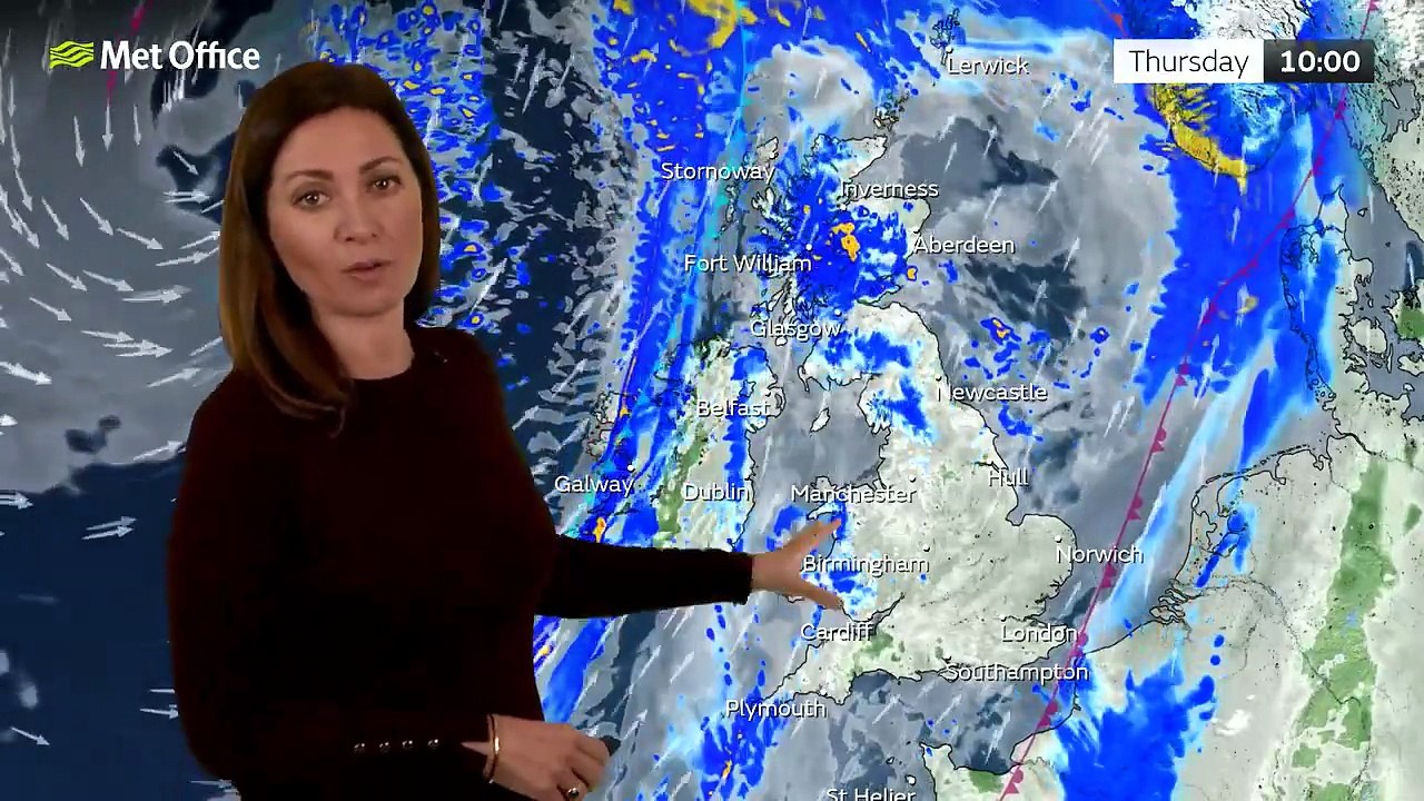 Met Office Wednesday Evening Weather Forecast 26/11/2025