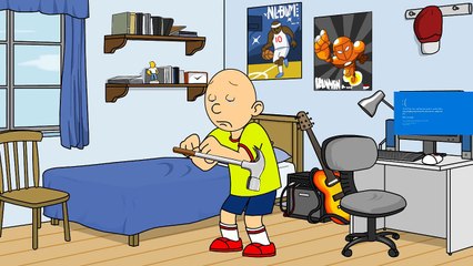 caillou rages at steal a brainrot/grounded