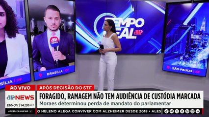 Ramagem não tem audiência de custódia marcada e Moraes determina perda do mandato | TEMPO REAL