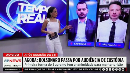 Jair Bolsonaro cumprirá prisão domiciliar após audiência de custódia? Bancada avalia | TEMPO REAL