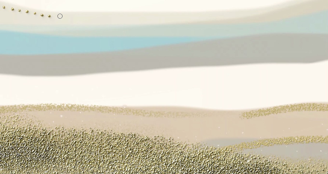 Abstract digital painting featuring organic patterns and textures in calming earth tones, creating a tranquil decorative art piece