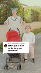 Ma mère rentre dans une poussette pour bébé ? 😱