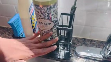 Best Cisily stainless-steel kitchen sink organizer with brush and sponge holder and countertop soap dispenser organizer — review!