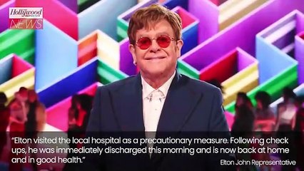Elton John "Back Home and in Good Health" Following Hospitalization After Fall | THR News Video
