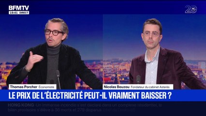 "Le prix de l'électricité ne baissera pas, il faut le dire aux gens", explique Thomas Porcher, économiste