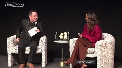 'Awards Chatter' Live Podcast: Zoe Saldaña Talks Career and 'Emilia Pérez' | THR Video