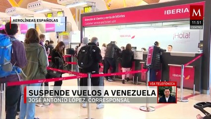 Aerolíneas españolas suspenden vuelos a Venezuela por alerta de seguridad aérea