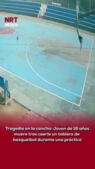 🏀 Una tarde deportiva terminó en trag3dia. Un joven de 16 años mur1ó durante una práctica de basquetbol luego de que un tablero colapsara y cayera directamente sobre él.