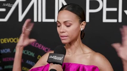 Zoe Saldaña Talks Biggest Challenges of Her Role in 'Emilia Pérez' | THR Video