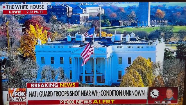 Washington : Deux militaires blessés après des coups de feu devant la Maison Blanche qui a été placée en alerte maximum