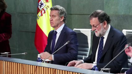 Rajoy presenta su libro 'El arte de gobernar', con la presencia de Núñez Feijóo