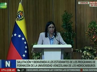 Vicepresidenta Rodríguez afirmó que con la llegada de Chávez se reivindicó el petróleo venezolano