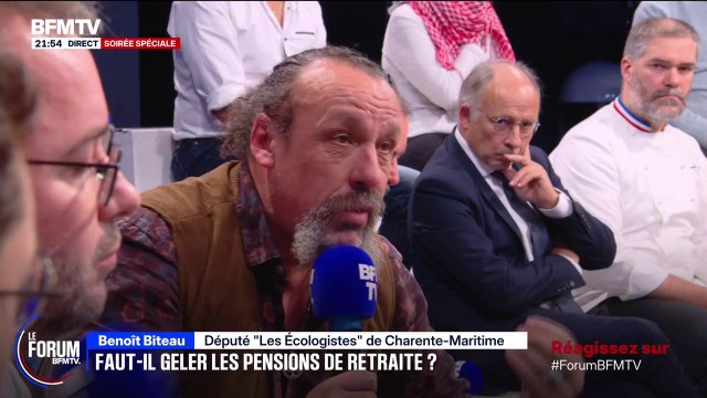 FORUM BFM - On ne veut régler le problème des retraites que par le prisme de l'économie sur les dépenses , estime Benoît Biteau (Les Écologistes)