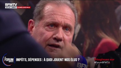 FORUM BFM - Pour faire "350 millions d'euros" d'économies "par an", Thierry, enseignant, propose de "supprimer le Sénat"