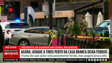 Ataque a tiros perto da Casa Branca deixa membros da Guarda Nacional feridos