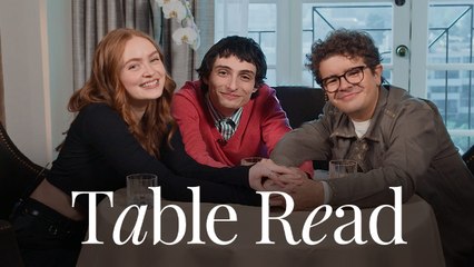 Sadie Sink, Finn Wolfhard, & Gaten Matarazzo Reflect on 'Stranger Things' | Table Read | Esquire