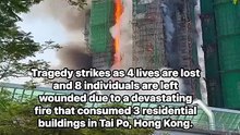 A big fire in Hong Kong's Tai Po has unfortunately left 2 individuals severely burned, with residents trapped