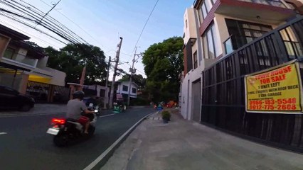 Curve Road Along Mapainesgkawanggawa Street in Quezon City, Philippines