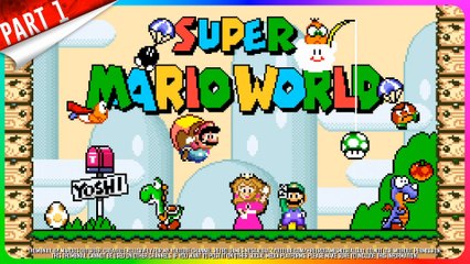 Super Mario World (SNES - US) Longplay PART 1 of 2 (100% All 96 Exits, 2 Players)