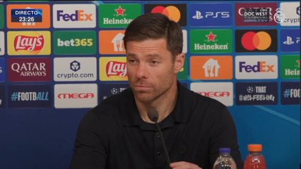 Xabi Alonso, rueda de prensa  completa tras el Olympiacos 3 - Real Madrid 4