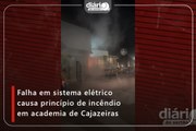 Falha em sistema elétrico causa princípio de incêndio em academia de Cajazeiras