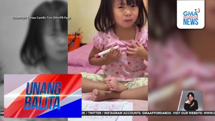 Reaksiyon ng pre-school student sa kaniyang review time, kinaaliwan online | Unang Balita