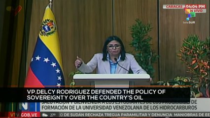 FTS 18:30 26-11: VP Rodriguez defended sovereignty over the country's oil