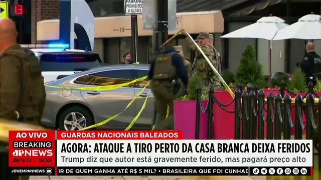 ATAQUE NOS EUA DEIXA DOIS BALEADOS PRÓXIMO À CASA BRANCA | OS PINGOS NOS IS - 26/11/25