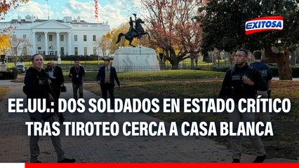 EE.UU.: Dos soldados en estado crítico tras tirotep cerca a la Casa Blanca