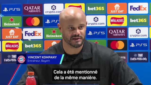 Bayern - Kompany : "Personne ne veut être la meilleure équipe en novembre"
