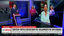 Tarcísio critica resultado de julgamento de Bolsonaro no STF