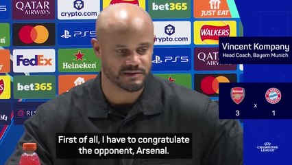 'The better team won' - Kompany congratulates Arsenal's 'purposeful' performance